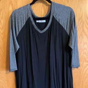 Maurice's Shimmer 3/4 sleeve tee size 1x